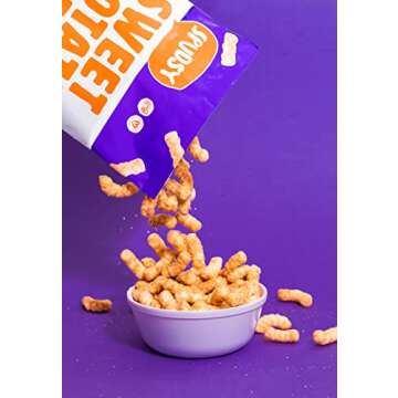 Spudsy Cinnamon Churro Sweet Potato Puffs | Vegan, Gluten Free Veggie Chips | Plant-Based, Allergen-free, Non-GMO, Kosher, Superfood Snack | 2 Pack, 4 oz Bags