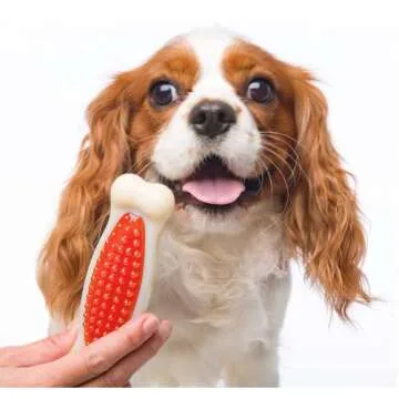 Hartz Chew 'n Clean Tuff Bone Bacon Scented Dental Dog Chew Toy - Large