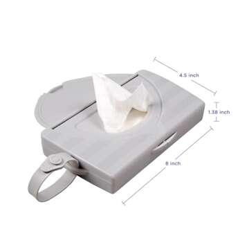 Ubbi On-The-Go Baby Wipes Dispenser - Portable & Convenient for Newborns