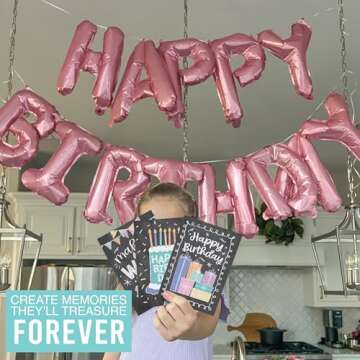 Hadley Designs 54 Colorful Happy Birthday Cards Bulk With Envelopes - Bulk Birthday Cards With Envelopes, Assorted Birthday Cards With Envelopes, Happy Birthday Card Pack, Kids Birthday Cards