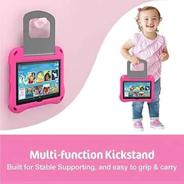 Durable Fire HD 8 Tablet Case for Kids with Kickstand