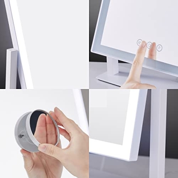 HIEEY Hollywood Vanity Mirror with Lights 3 Color Modes 5X Magnification