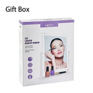 HIEEY Hollywood Vanity Mirror with Lights 3 Color Modes 5X Magnification