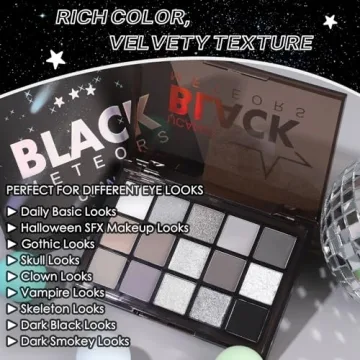 UCANBE Smokey Black Eyeshadow Palette - High Pigmented Shades