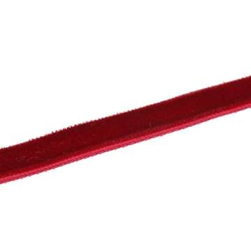 Velvet Ribbon for Crafts Decoration 20 Yards - Wine Red