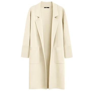 LILLUSORY Women's Oversized Coatigan Jacket Soft Knit Elegant