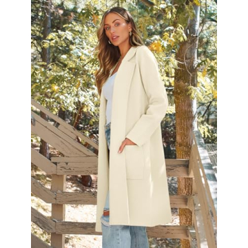 LILLUSORY Women's Oversized Coatigan Jacket Soft Knit Elegant