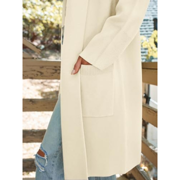 LILLUSORY Women's Oversized Coatigan Jacket Soft Knit Elegant