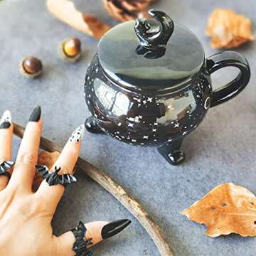 Vencer Moon Mugs for Women - Halloween Witchcraft & Tea