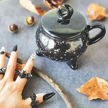 Vencer Moon Mugs for Women - Halloween Witchcraft & Tea