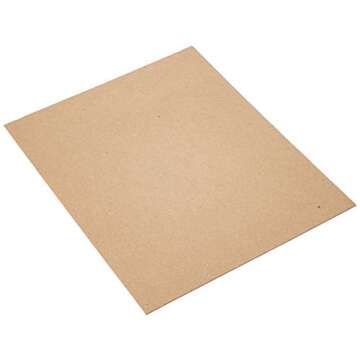 Grafix Medium Weight Chipboard Sheets 8.5"X11" 25/Pkg - Natural