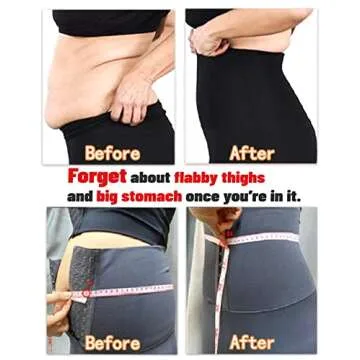 CROSS1946 Super High Waist Postpartum Compression Corset Workout Leggings for Women Plus Size Magic ...