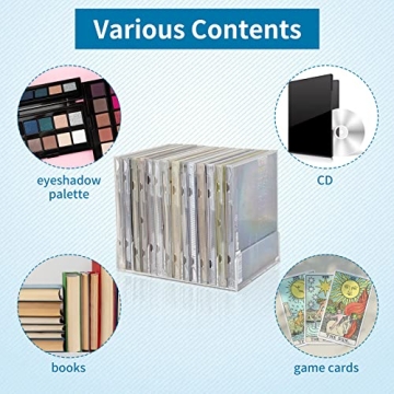 DLUGOPIS 4 Pcs Acrylic CD Holder - Elegant Media Storage