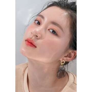 [rom&nd] Glasting Water Gloss 2 colors | Syrupy Glossy Finish| Long-lasting| moisturizing| Highlighting| Natural Gloss for Daily Use|K-beauty | 4.5g/0.16oz No. 01 SANHO CRUSH