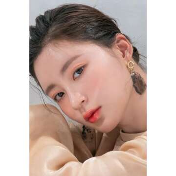 [rom&nd] Glasting Water Gloss 2 colors | Syrupy Glossy Finish| Long-lasting| moisturizing| Highlighting| Natural Gloss for Daily Use|K-beauty | 4.5g/0.16oz No. 01 SANHO CRUSH