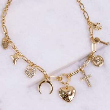 Chic Paperclip Charm Necklace for Statement Style Women