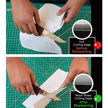 BeaverCraft Leather Stropping Block Kit - 8'' Knife Sharpener