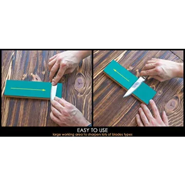 BeaverCraft Leather Stropping Block Kit - 8'' Knife Sharpener