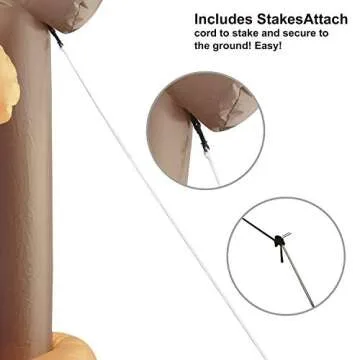 Joiedomi Christmas Scene Inflatable 7 ft with Build-in LEDs Blow Up Inflatables for Christmas Party Indoor, Outdoor, Yard, Garden, Lawn Décor, Holiday Season Decorations