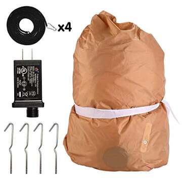 Joiedomi Christmas Scene Inflatable 7 ft with Build-in LEDs Blow Up Inflatables for Christmas Party Indoor, Outdoor, Yard, Garden, Lawn Décor, Holiday Season Decorations