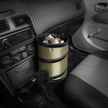 Portable Collapsible Car Trash Can for Cleanliness