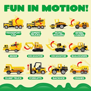 JOYIN 25 in 1 Construction Truck Toy Set for Kids