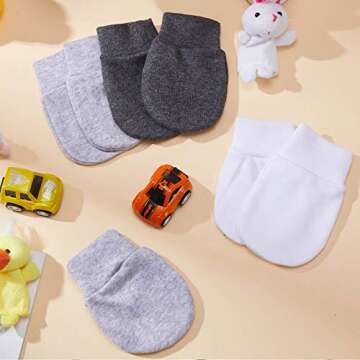 Newborn Baby Mittens - 6 Pairs Anti Scratch Essentials