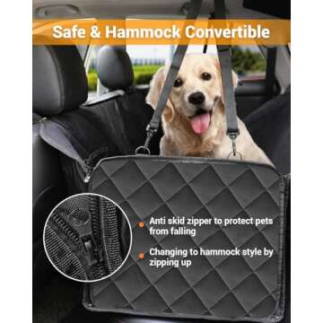 Durable Dog Car Seat Cover - Waterproof & Scratch-Proof