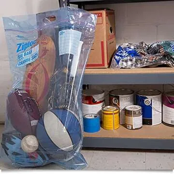 Ziploc Big Bags Clothes and Blanket Storage Bags for Closet Organization, Protects from Moisture, XL...