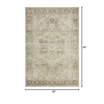Loloi Skye Collection Area Rug 5'0" x 7'6" Natural Sand