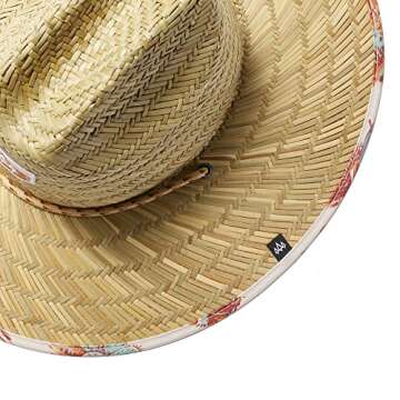 Straw Hat for Men & Women | Lifeguard Hat, Beach Hat & Sun Hat | UPF 50+ Wide Brim for Sun Protection | One Size | Vagabond | Hemlock