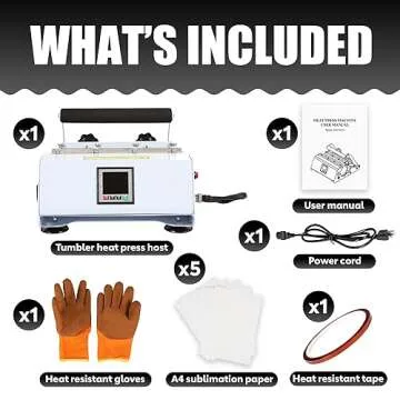 Fierton Tumbler Heat Press Machine for 20oz 30oz Sublimation Skinny Straight Tumblers Glass Heat Transfer Vinyl Mug Press with Temp&Timer Setting for 11-16oz DIY Cup（Gray）