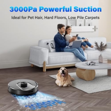Tikom L8000 Robot Vacuum 3000Pa Suction LiDAR Navigation