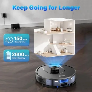 Tikom L8000 Robot Vacuum 3000Pa Suction LiDAR Navigation