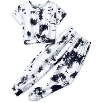 Arshiner Girls Tie Dye Sweatsuits 4-13 Years