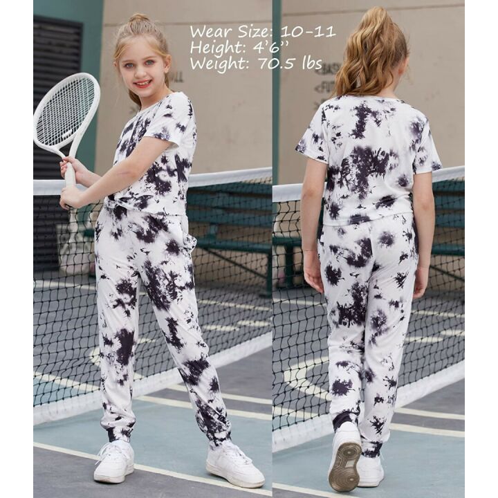 Arshiner Girls Tie Dye Sweatsuits 4-13 Years