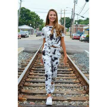 Arshiner Girls Tie Dye Sweatsuits 4-13 Years