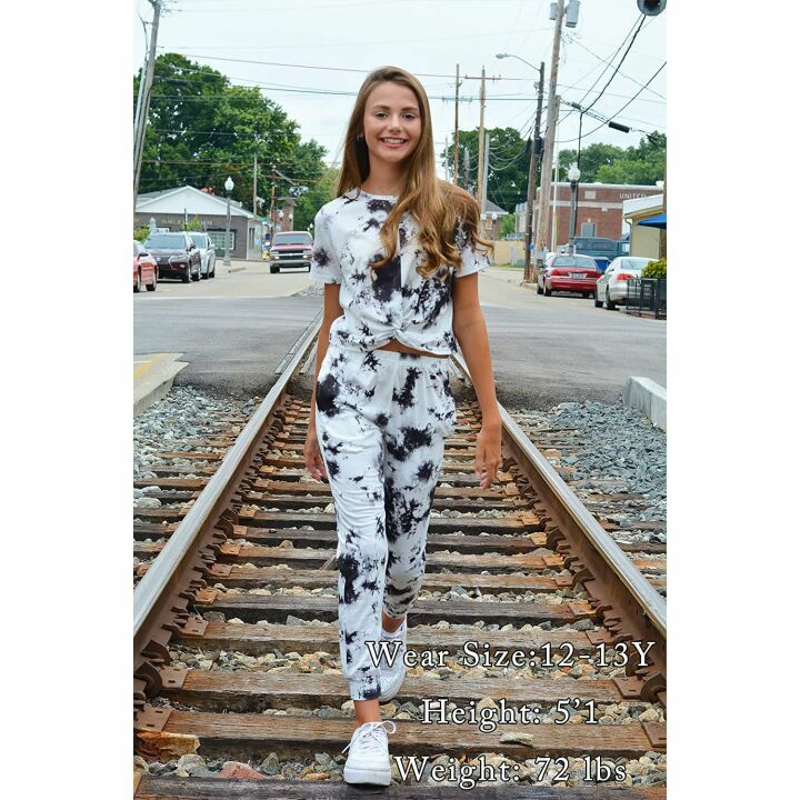 Arshiner Girls Tie Dye Sweatsuits 4-13 Years