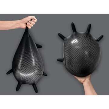 PermaSafe, HD Industrial Nitrile Disposable Gloves, 6+ Mil, Raised Diamond Texture Mechanical Gloves - BPA Free, Latex Free