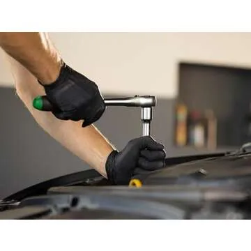 PermaSafe, HD Industrial Nitrile Disposable Gloves, 6+ Mil, Raised Diamond Texture Mechanical Gloves - BPA Free, Latex Free