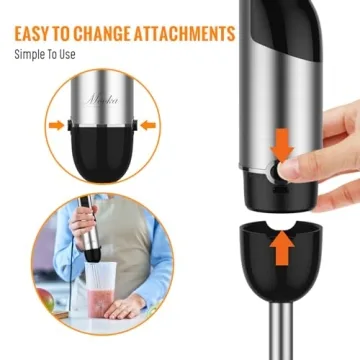 Immersion Blender 1100W - 5-in-1 Handheld Kitchen Tool
