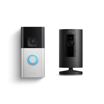 Ring Battery Doorbell Plus & Stick Up Cam Bundle - Security