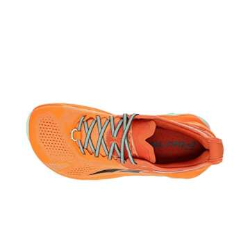 ALTRA Men's Olympus 5 Sneaker, Orange Evening red in Zigzag Pattern Sunset Chevron, 13.5