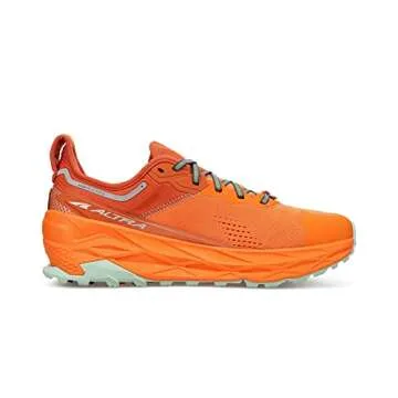 ALTRA Men's Olympus 5 Sneaker, Orange Evening red in Zigzag Pattern Sunset Chevron, 13.5