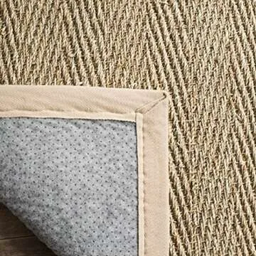 SAFAVIEH Natural Fiber Rug for High Traffic Areas – 4' x 6'