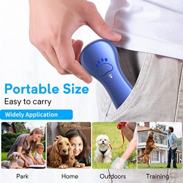 Ahwhg Ultrasonic Bark Control Device - Rechargeable & Portable