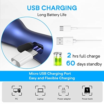 Ahwhg Ultrasonic Bark Control Device - Rechargeable & Portable