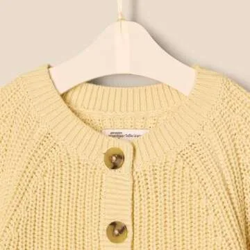 Amazon Essentials x Sofia Grainge Unisex Babies' Knit Playsuit, Butter Yellow, Newborn