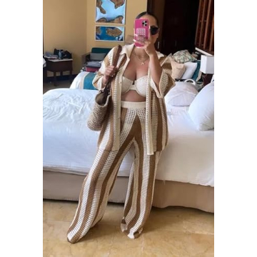 NIFTRIRY Stylish Women Cover Up Crochet Set for Summer