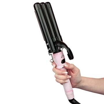 Waver 3 Barrel Curling Iron with Adjustable Temperature